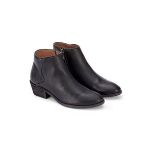 NWOB Women's Frye Carson Piping Ankle Boots Booties in Black Leather Size 8.5